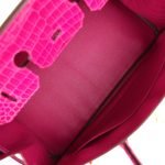 Hermes Birkin 35 Rose Scheherazade Shiny Porosus Crocodile Gold Hardware 69227 product photo 7