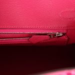 Hermes Birkin 25 Rose Mexico Shiny Porosus Crocodile Palladium Hardware 69275 product photo 8