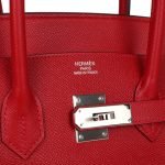 Hermes Birkin 35 Rouge Casaque Epsom Palladium Hardware 69545 product photo 6