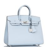 Hermes Birkin Sellier 25 Bleu Brume Epsom Palladium Hardware 69938 product photo 2