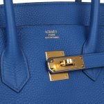 Hermes Birkin 35 Bleu France Togo Gold Hardware 70024 product photo 6