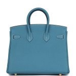 Hermes Birkin 25 Blue Jean Togo Gold Hardware 70059 product photo 4