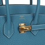 Hermes Birkin 25 Blue Jean Togo Gold Hardware 70059 product photo 6