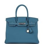 Hermes Birkin 30 Blue Jean Togo Palladium Hardware 70061 product photo 1