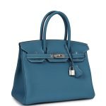 Hermes Birkin 30 Blue Jean Togo Palladium Hardware 70061 product photo 2