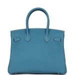 Hermes Birkin 30 Blue Jean Togo Gold Hardware 70062 product photo 4