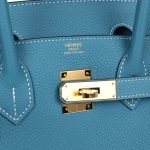 Hermes Birkin 30 Blue Jean Togo Gold Hardware 70062 product photo 6