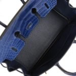 Hermes Birkin 25 Bleu Saphir Matte Alligator Gold Hardware 70482 product photo 7