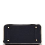 Hermes Special Order (hss) Birkin 25 Bleu Nuit And Craie Togo Gold Hardware 70513 product photo 5