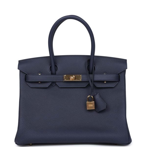 Hermes Birkin 30 Bleu Nuit Togo Gold Hardware 70514 product photo 1