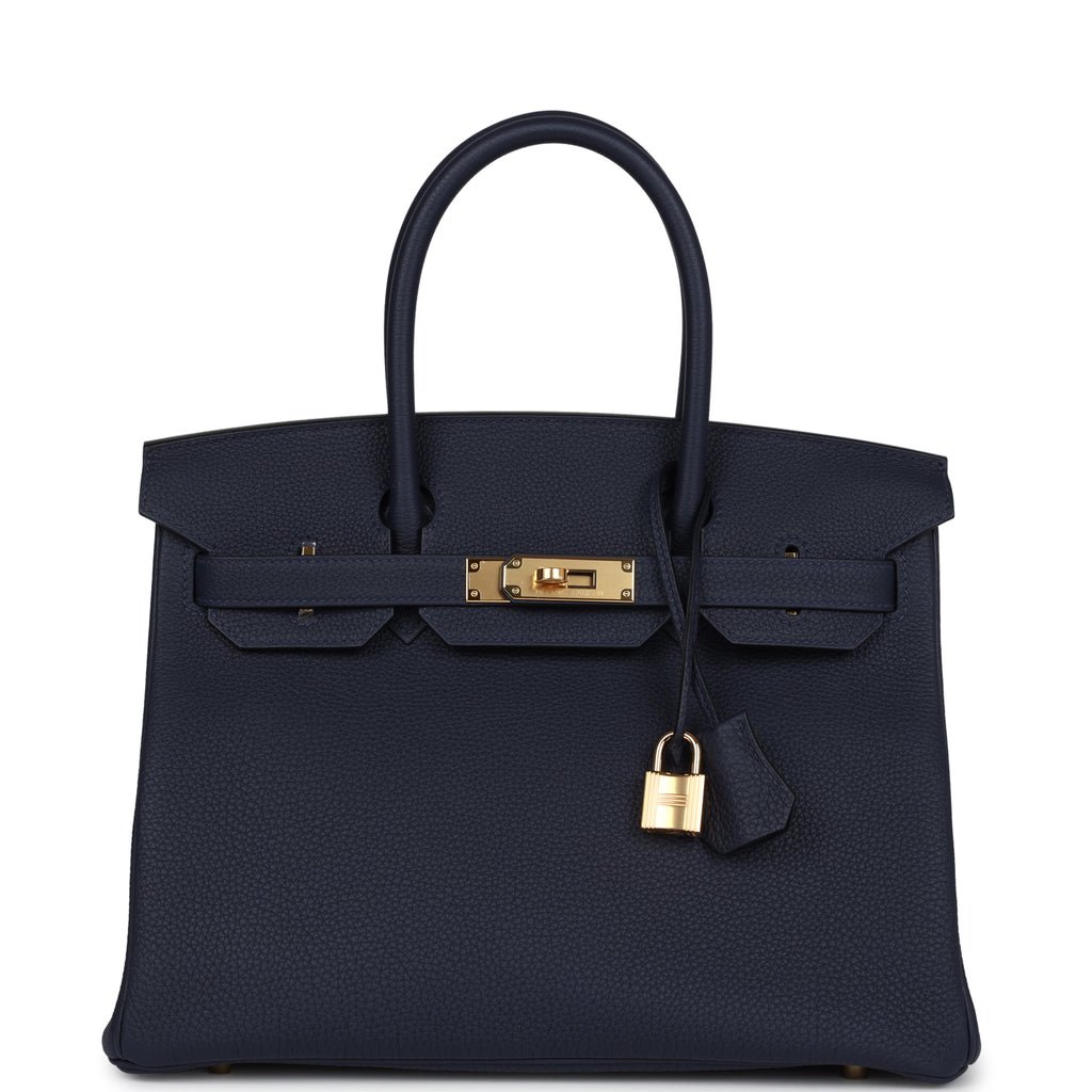 Hermes Birkin 30 Bleu Nuit Togo Gold Hardware 70553 product photo 1