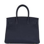 Hermes Birkin 30 Bleu Nuit Togo Gold Hardware 70553 product photo 4