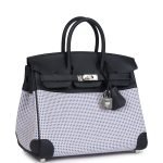 Hermes Birkin Quadrille 25 Caban Swift And Toile Palladium Hardware 70593 product photo 2