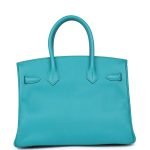 Hermes Birkin 30 Bleu Paon Epsom Gold Hardware 70596 product photo 4