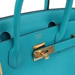 Hermes Birkin 30 Bleu Paon Epsom Gold Hardware 70596 product photo 6