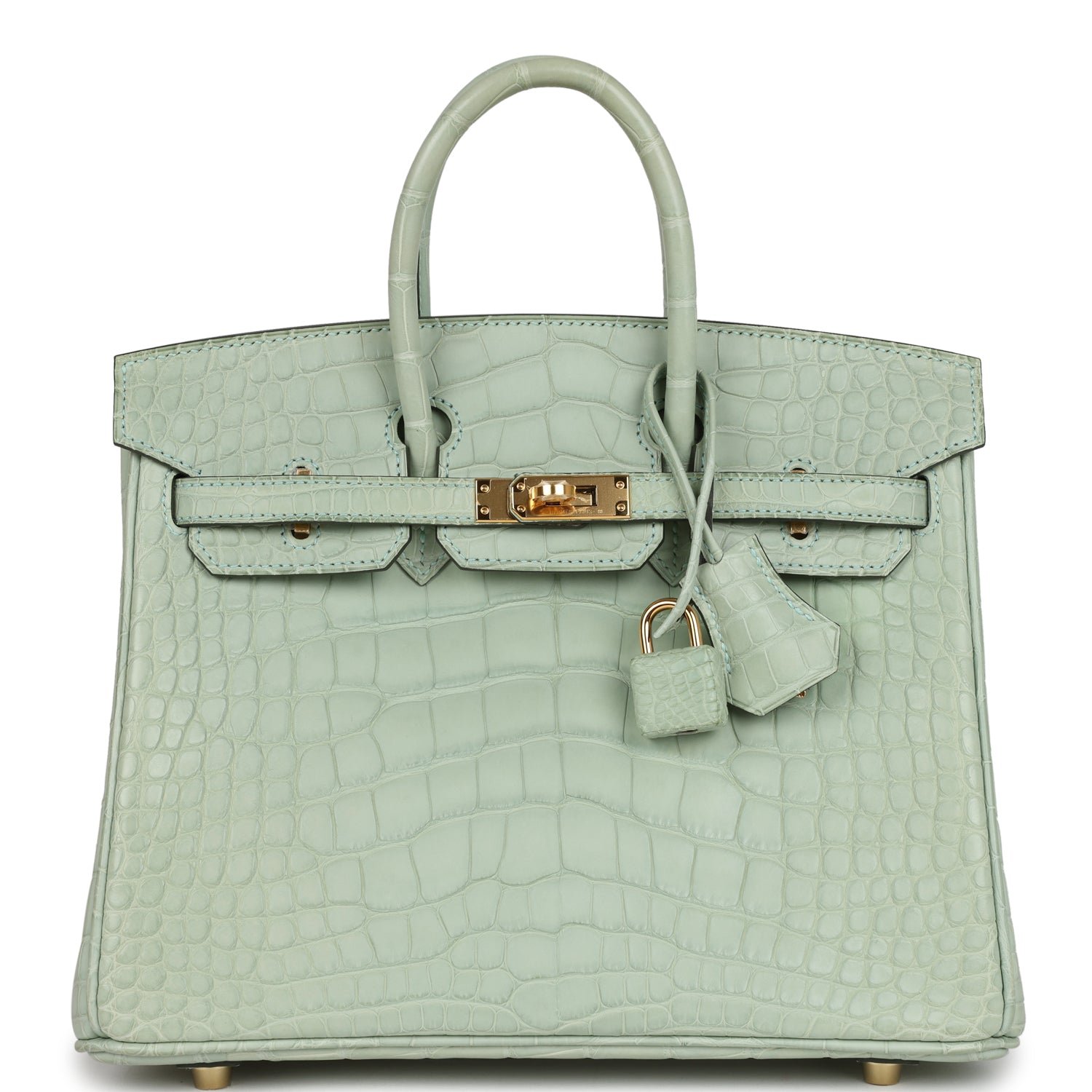 Hermes Birkin 25 Vert D’eau Matte Alligator Gold Hardware 70719 product photo 1