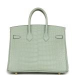 Hermes Birkin 25 Vert D’eau Matte Alligator Gold Hardware 70719 product photo 4