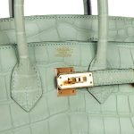 Hermes Birkin 25 Vert D’eau Matte Alligator Gold Hardware 70719 product photo 6