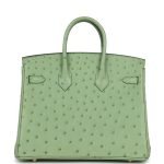 Hermes Birkin 25 Vert Criquet Ostrich Gold Hardware 70749 product photo 4