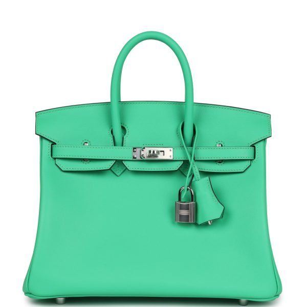 Hermes Birkin 25 Vert Comics Swift Palladium Hardware 70980 product photo 1