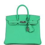 Hermes Birkin 25 Vert Comics Togo Palladium Hardware 70981 product photo 1