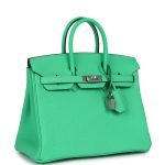 Hermes Birkin 25 Vert Comics Togo Palladium Hardware 70981 product photo 2