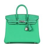 Hermes Birkin 25 Vert Comics Togo And Matte Alligator Touch Palladium Hardware 70982 product photo 1