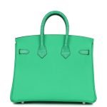 Hermes Birkin 25 Vert Comics Togo And Matte Alligator Touch Palladium Hardware 70982 product photo 4
