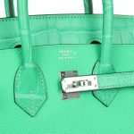 Hermes Birkin 25 Vert Comics Togo And Matte Alligator Touch Palladium Hardware 70982 product photo 6
