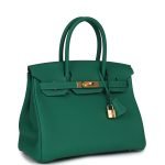 Hermes Birkin 30 Vert Vertigo Togo Gold Hardware 71022 product photo 2