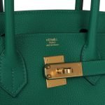 Hermes Birkin 30 Vert Vertigo Togo Gold Hardware 71022 product photo 6