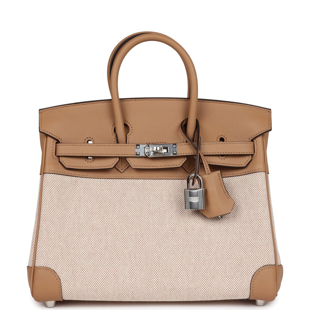 Hermes Birkin 25 Toile H And Chai Swift Palladium Hardware 71130 product photo 1