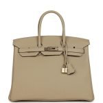 Hermes Special Order (hss) Birkin 35 Trench Verso Togo Permabrass Hardware 71131 product photo 1
