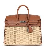 Hermes Picnic Birkin Sellier 25 Gold Swift Palladium Hardware 71649 product photo 1