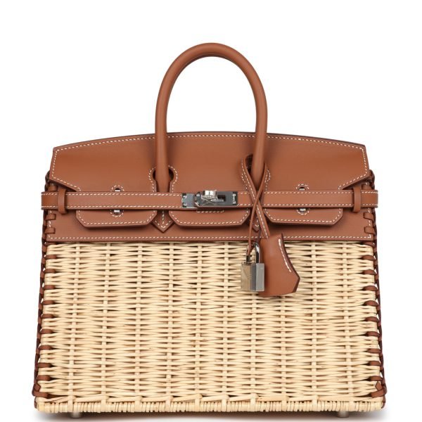 Hermes Picnic Birkin Sellier 25 Gold Swift Palladium Hardware 71649 product photo 1