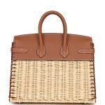 Hermes Picnic Birkin Sellier 25 Gold Swift Palladium Hardware 71649 product photo 4