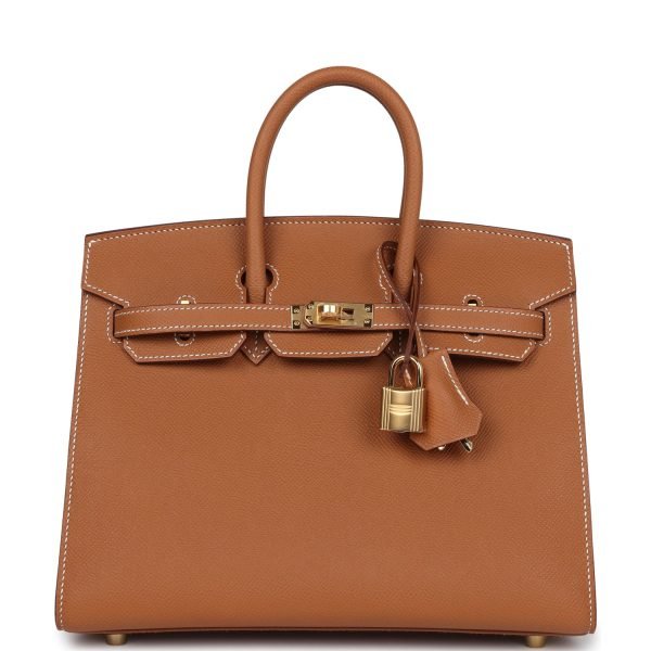 Hermes Birkin Sellier 25 Gold Epsom Gold Hardware 71686 product photo 1