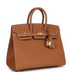 Hermes Birkin Sellier 25 Gold Epsom Gold Hardware 71686 product photo 2
