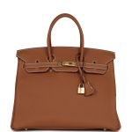 Hermes Special Order (hss) Birkin 35 Gold Togo Gold Hardware 71803 product photo 1