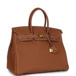 Hermes Special Order (hss) Birkin 35 Gold Togo Gold Hardware 71803 product photo 2