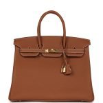 Hermes Birkin 35 Gold Togo Gold Hardware 71804 product photo 1
