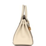 Hermes Special Order (hss) Birkin 25 Gris Tourterelle And Craie Togo Brushed Gold Hardware 7184 product photo 3