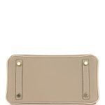 Hermes Special Order (hss) Birkin 25 Gris Tourterelle And Craie Togo Brushed Gold Hardware 7184 product photo 5