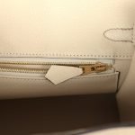 Hermes Special Order (hss) Birkin 25 Gris Tourterelle And Craie Togo Brushed Gold Hardware 7184 product photo 8