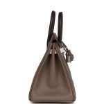 Hermes Birkin 25 Tri-Color Etoupe, Ebene And Gris Pale Epsom Palladium Hardware 71998 product photo 3