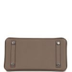 Hermes Birkin 25 Tri-Color Etoupe, Ebene And Gris Pale Epsom Palladium Hardware 71998 product photo 5