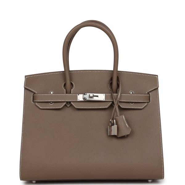 Hermes Birkin Sellier 30 Etoupe Epsom Palladium Hardware 71999 product photo 1