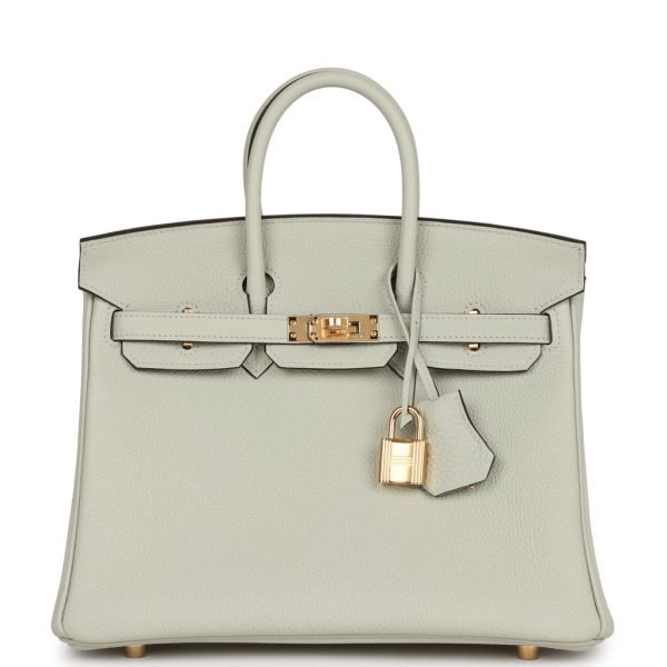 Hermes Birkin 25 Gris Neve Togo Gold Hardware 73050 product photo 1