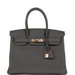 Hermes Birkin 30 Etain Togo Rose Gold Hardware 73133 product photo 1