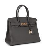 Hermes Birkin 30 Etain Togo Rose Gold Hardware 73133 product photo 2